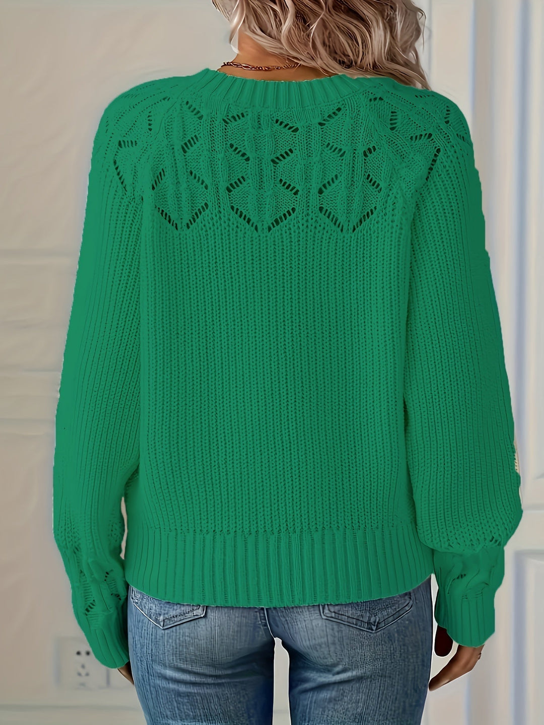 NASIA ELEGANT LONG-SLEEVE SWEATER