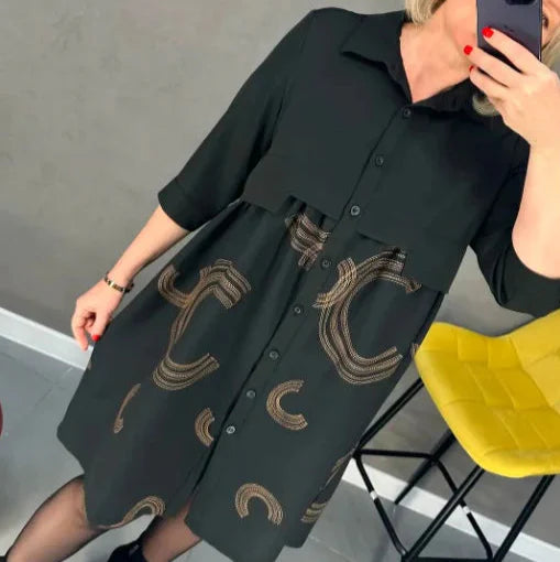 ELARA SLIMMING BLACK EVERYDAY DRESS