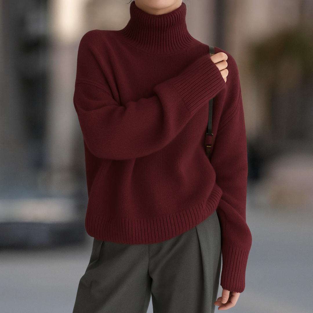 VIOLETTA COZY TURTLENECK SWEATER