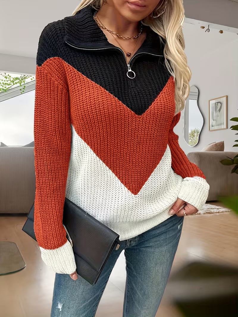 MIRELLA V-NECK KNIT SWEATER