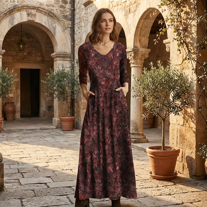 KENDAL FLORAL MAXI DRESS