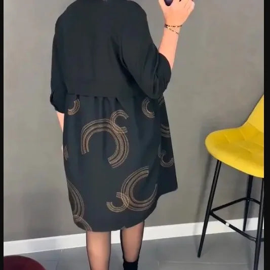 ELARA SLIMMING BLACK EVERYDAY DRESS