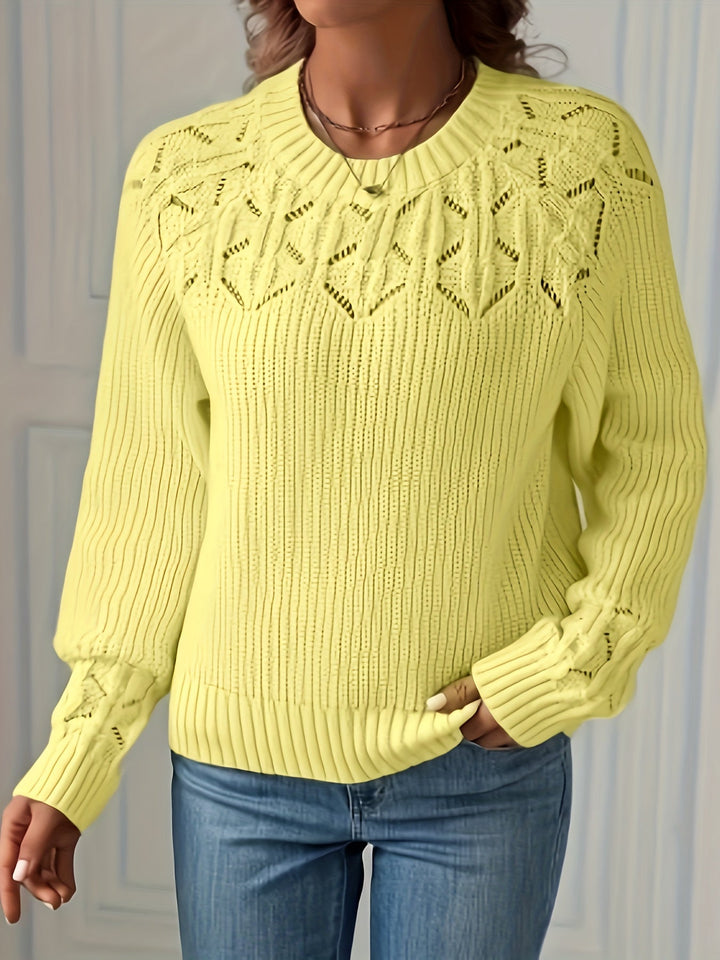 NASIA ELEGANT LONG-SLEEVE SWEATER
