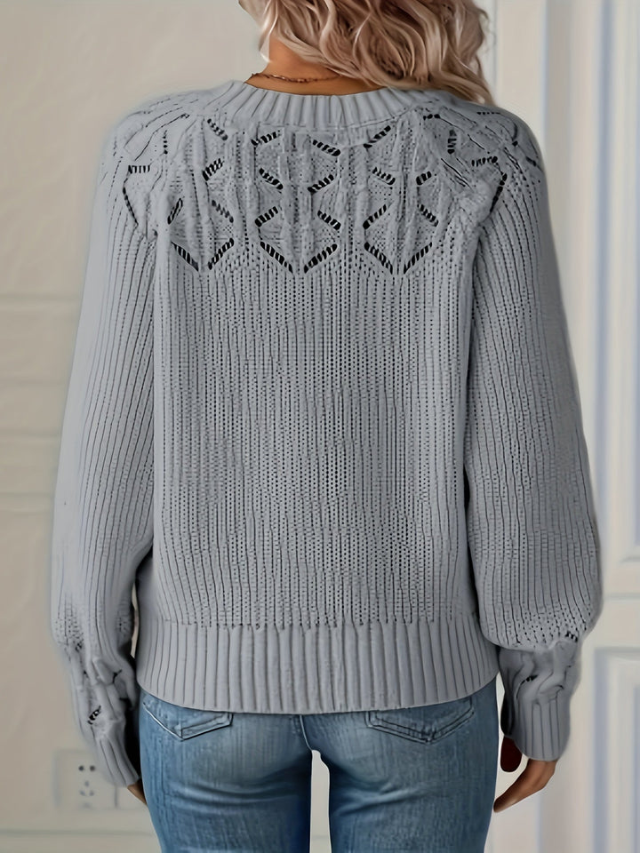 NASIA ELEGANT LONG-SLEEVE SWEATER