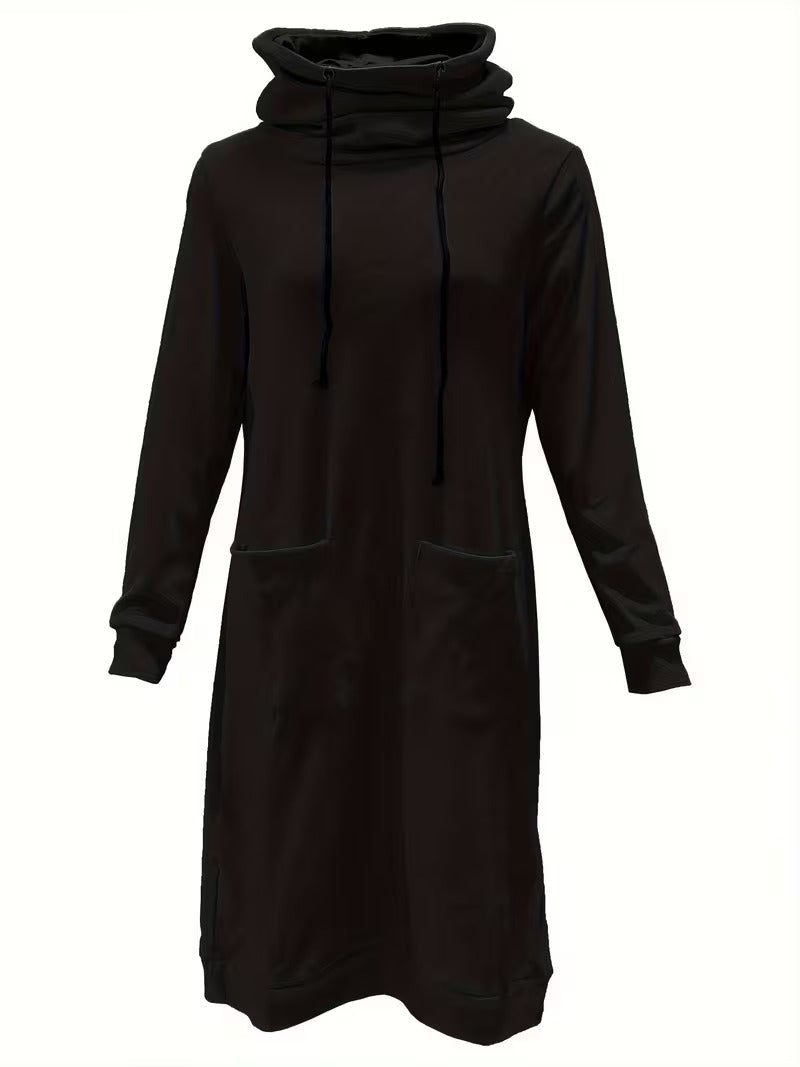 MARICELA HIGH-NECK KNIT SWEATER DRESS