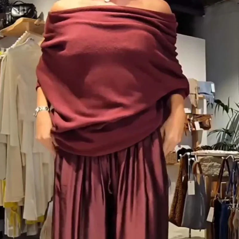 ILANA ELEGANT OFF-SHOULDER DRESS