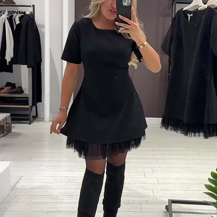 ELENA SPRAKLING LACE MINI DRESS