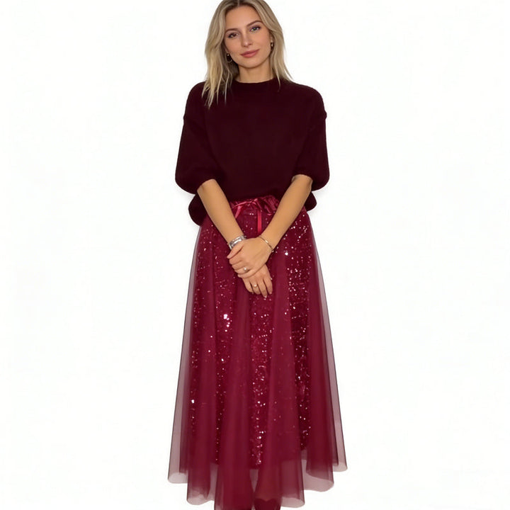 CARISSA SPARKLE TOP & TULLE SKIRT SET