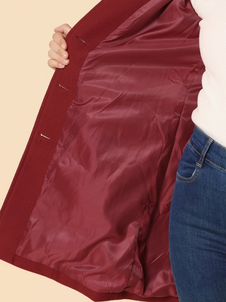 STEFANIA CLASSIC BUTTON-DOWN WINTER COAT